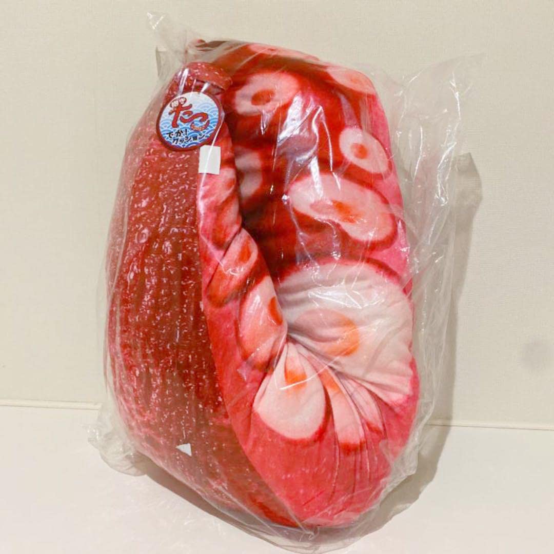 タグ付き肉 Amazon.co.jp: タグ付き 抱きたこでか！ 特大サイズ クッション