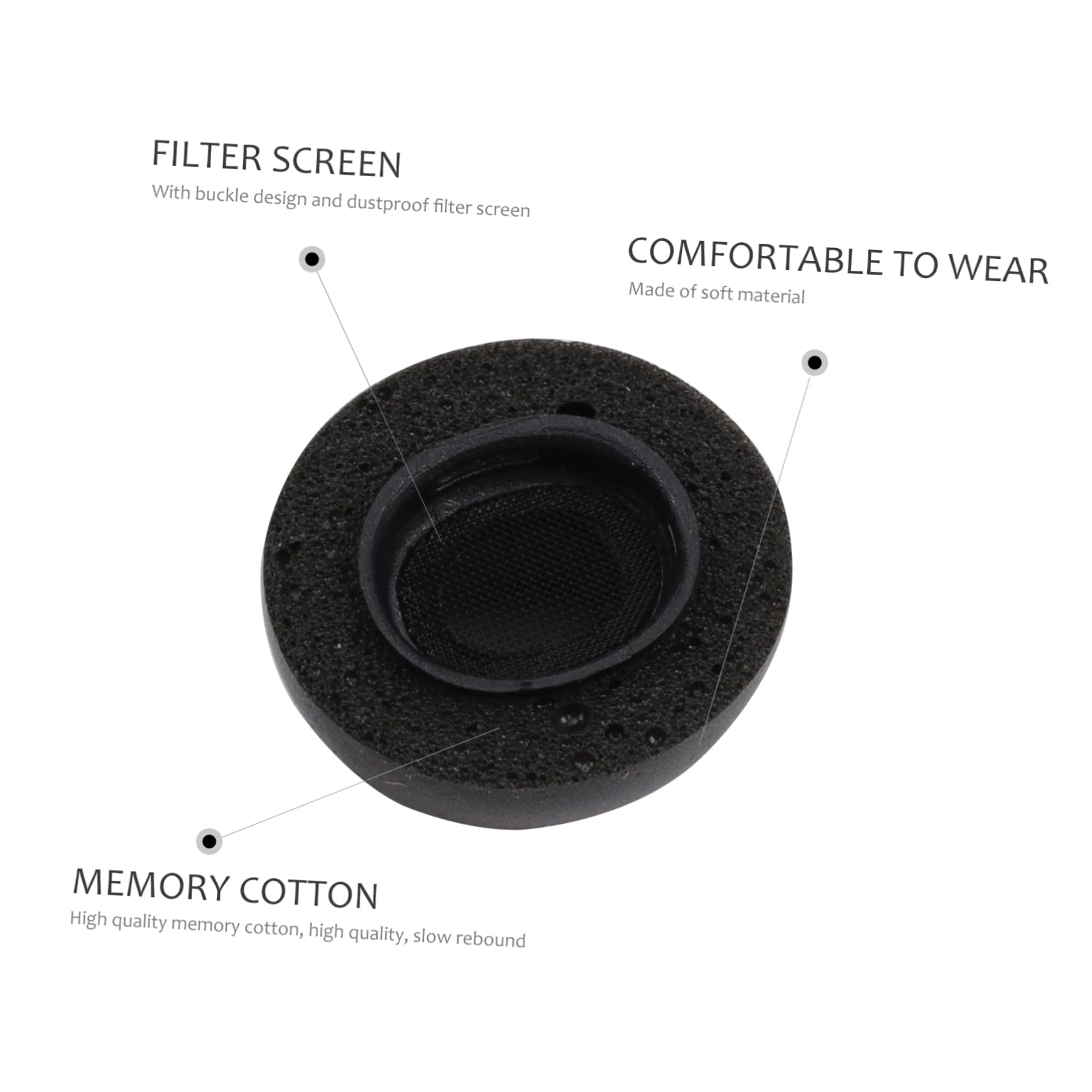DOITOOL Lot De 3 Embouts De Rechange pour Écouteurs Antibruit Embouts pour Casque 3 Paires