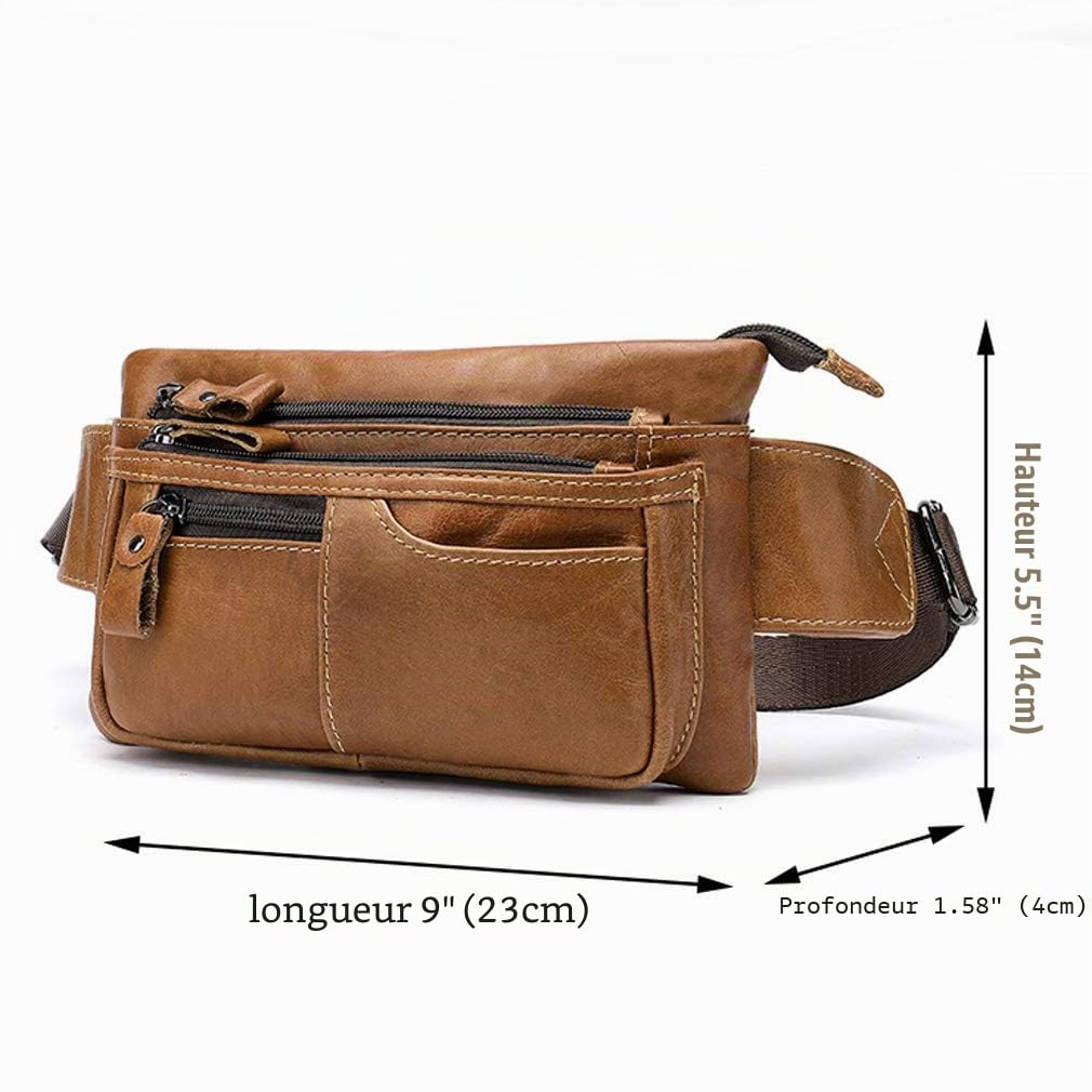 Sac Banane d'extérieur pour Homme et Femme - pour Voyage, randonnée, Course à Pied, Sac à Main, Pochette pour téléphone Portable