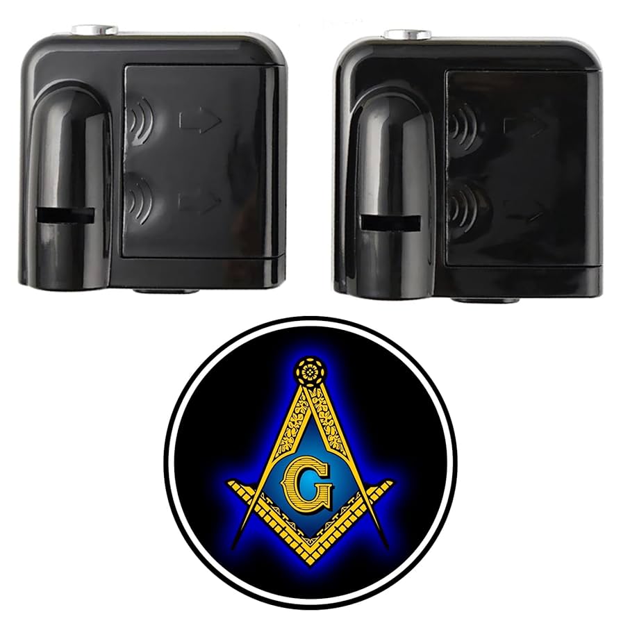 Amazon.com: Qkxmpypl Masonic Freemason Logo Car Door Lights