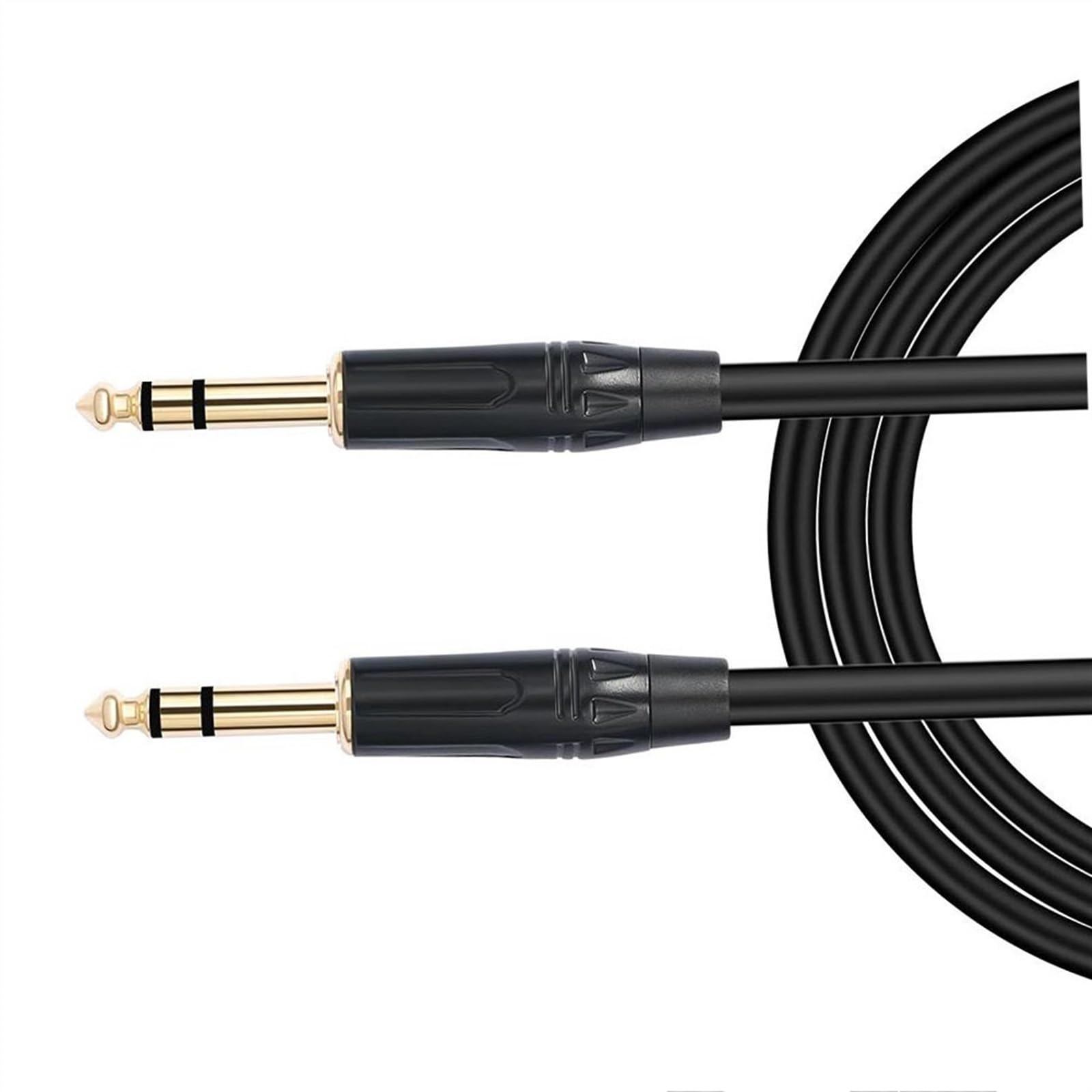 kabel audio instrumentu muzycznego Kabel Połączeniowy TRS Męski Do Męskiego Ćwierć Cala 1/4 TRS Do TRS Stereo Lub Wzmacniacz Gitary Basowej(5M)