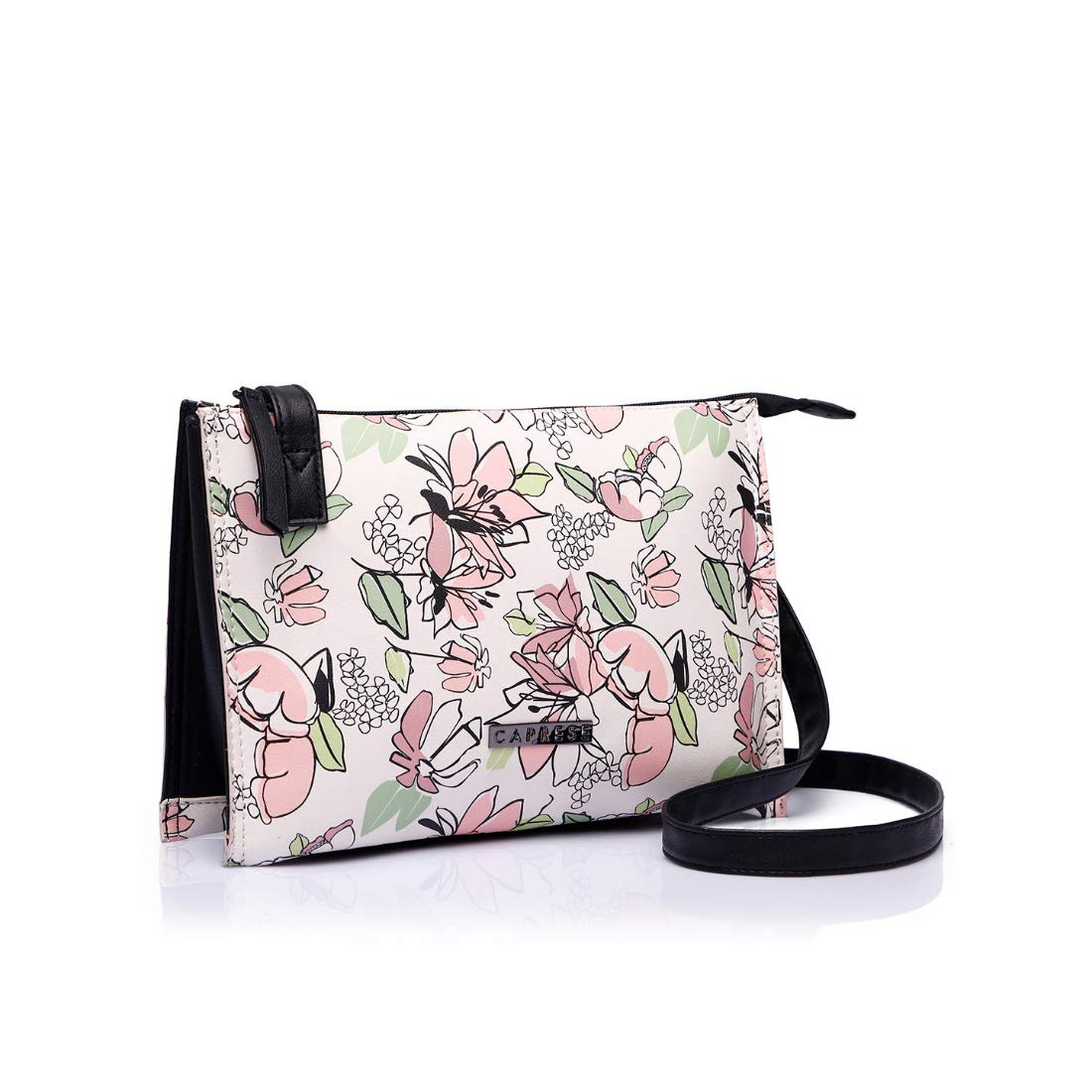 caprese white sling bag