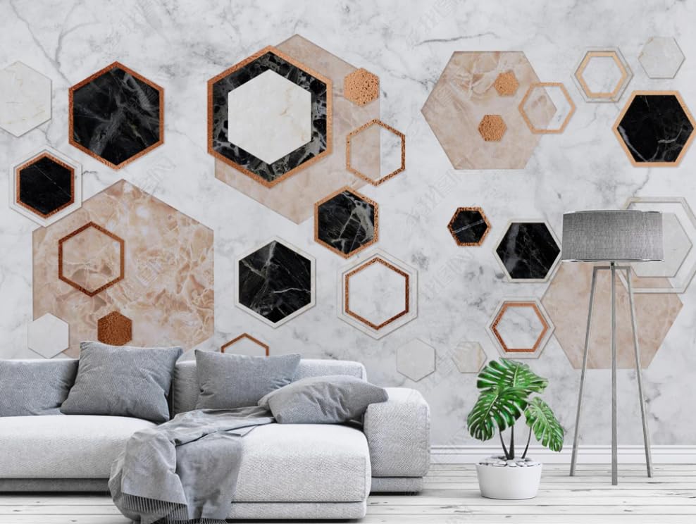 Papier peint intissé marbre poster géant mural salon chambre 450x315