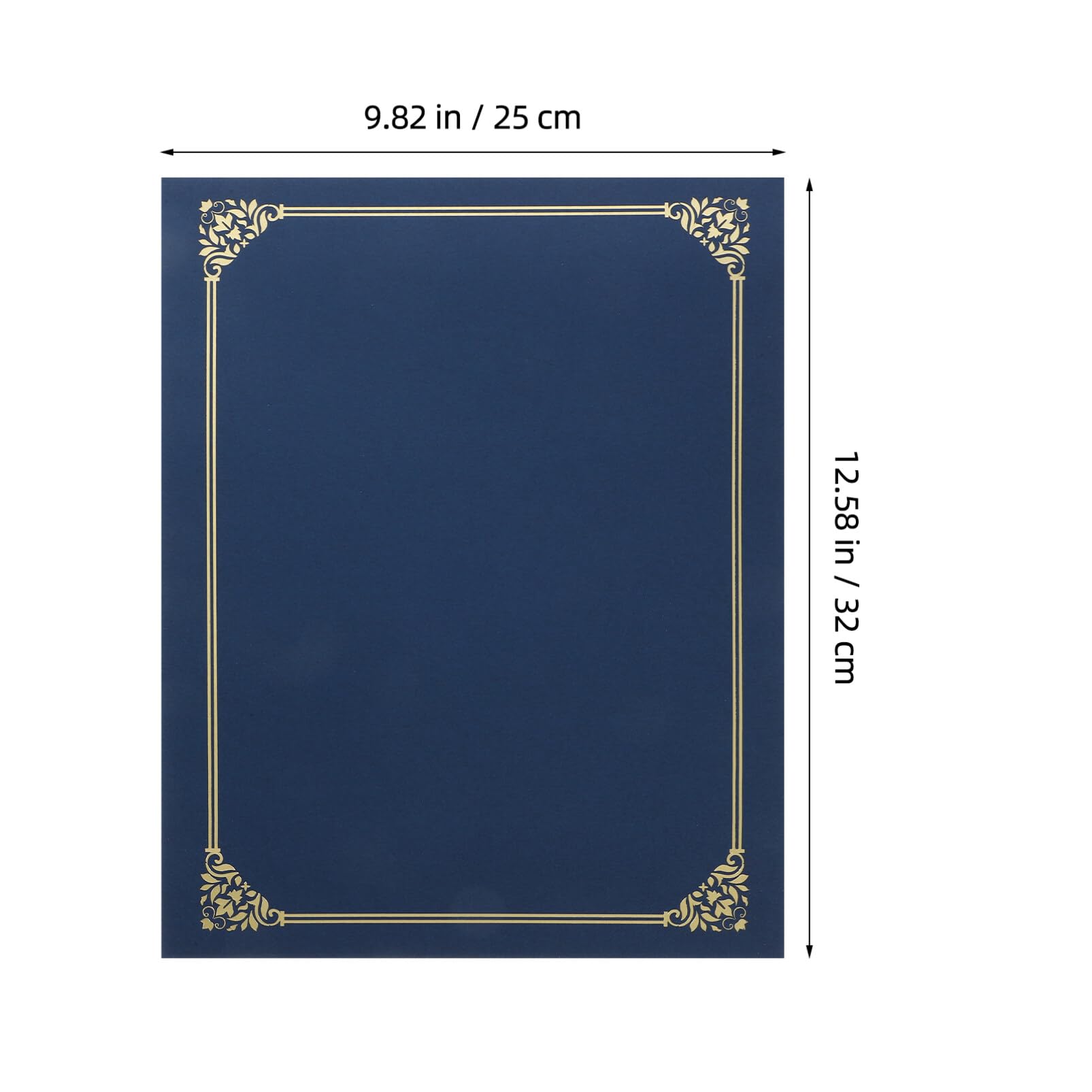 Titulaires De Certificats 10 Pièces Porte Diplôme Couvertures De Documents Avec Bord En Feuille D'or Certificats Carton Pour Certificat Carte Invitation Prix Foncé