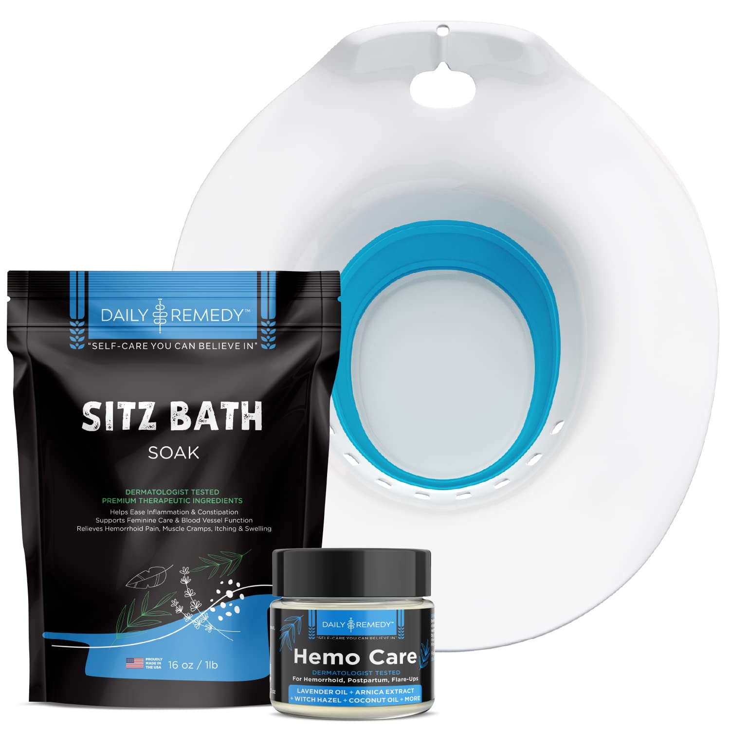 Buy Daily Remedy 3in1 Sitz Soak Kit Includes Sitz Bath Toilet Seat