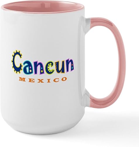 Miniatura 7 de CafePress Cancun - Taza grande de cerámica para café, 15 oz (15.0 fl oz)