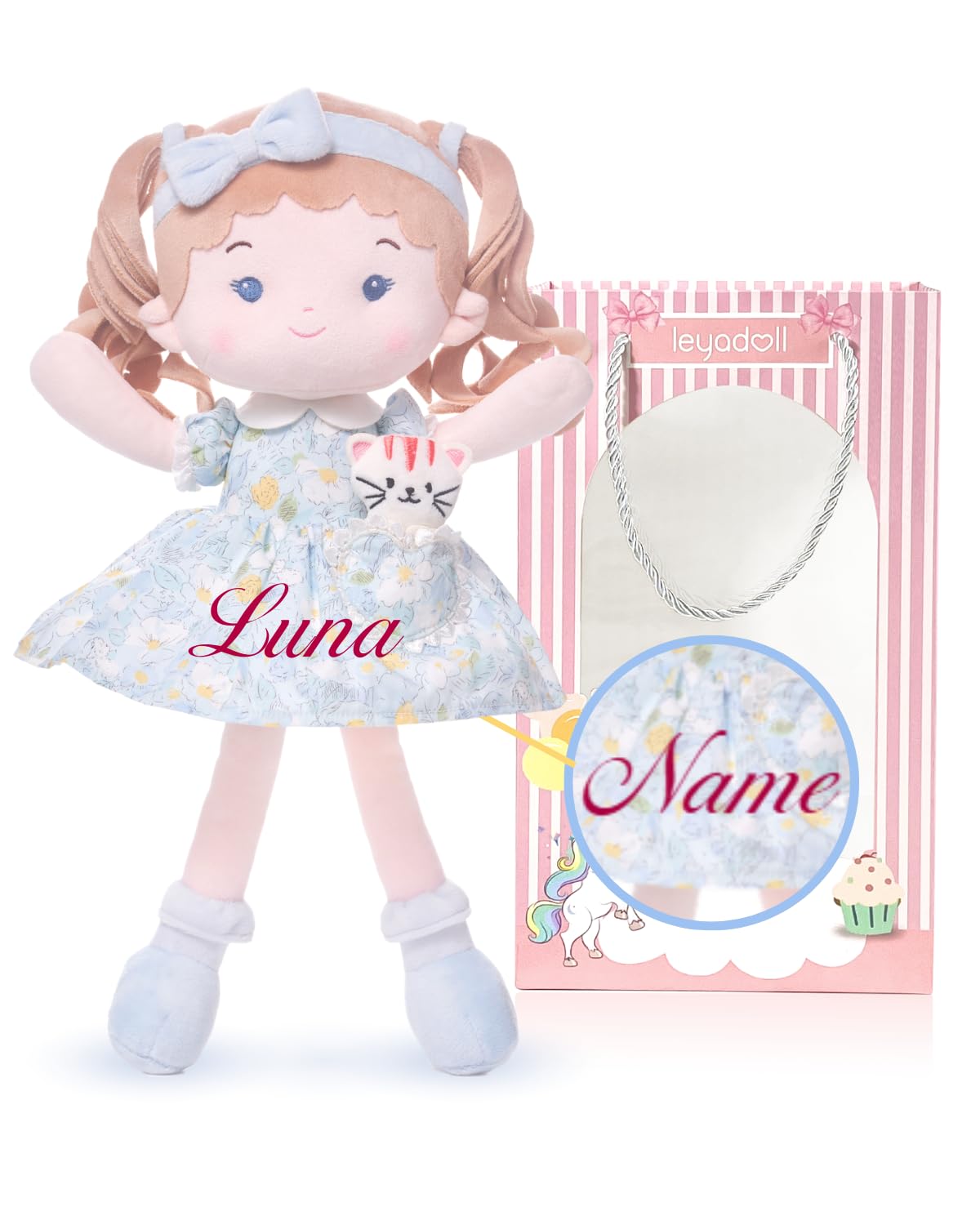 LeyaDoll soft baby doll-Daydream-Lily-and-Her-Pet-Cat โ image 1