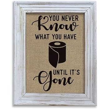 Amazon Com Bathroom Wall Decor Framed Wall Art Wood Photo Frame Prints Wall Sign 10x12 Inches Picture Frames For Wall Decoration Posters Prints