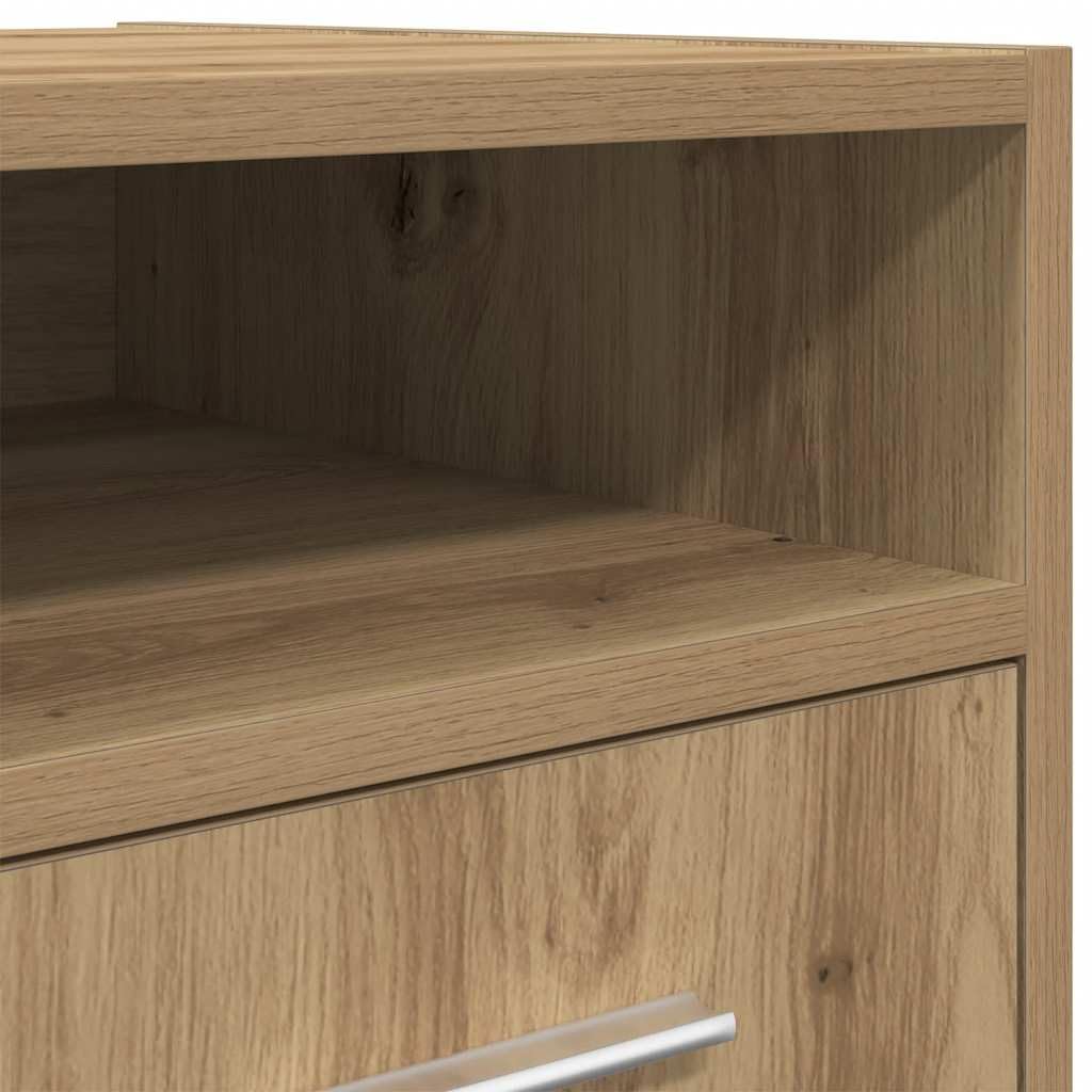 Armadio con ruote, mobiletto da ufficio, scrivania con rotelle, credenza, adatto per scuole, studio, ufficio, rovere 33 x 38 x 60 cm, materiale in legno