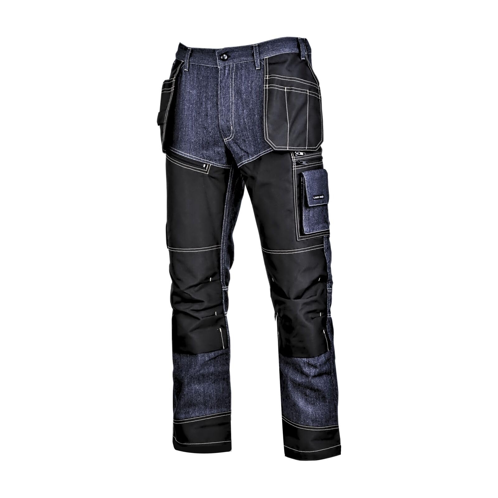 Lahti PRO Pantalones de mezclilla azules con refuerzos, L, CE, Lahti marca