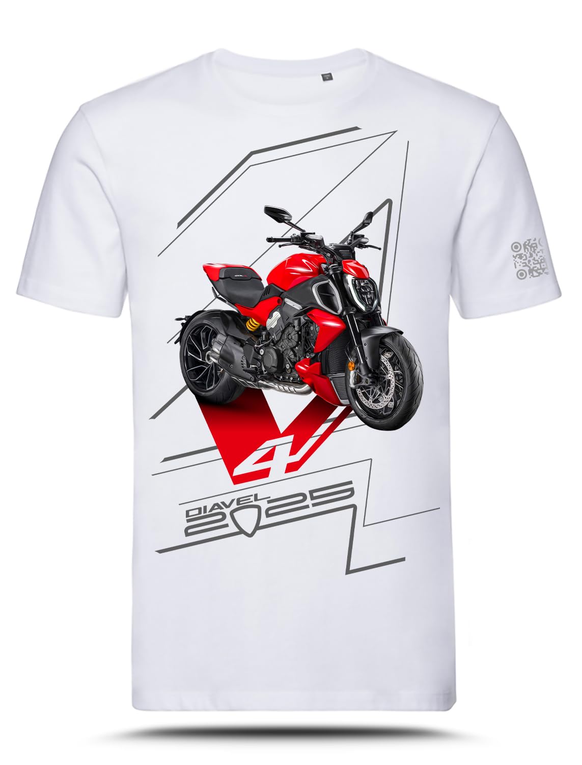 AZ Graphishop Graphishop koszulka kompatybilna z Ducati Diavel V4 Red TS-FM-195