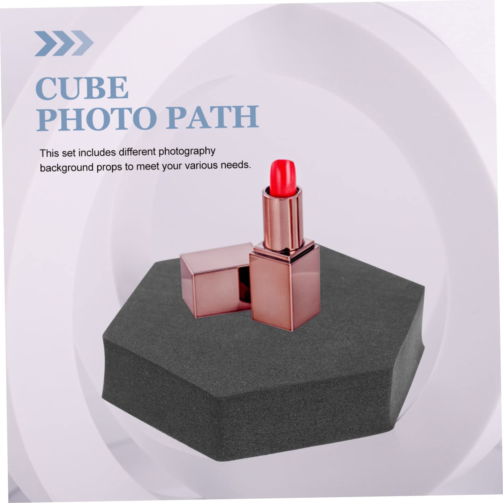 Hemobllo 3 Set Di Oggetti Di Scena Per Foto A Cubo Geometrico Set Di Oggetti Di Scena Per Prodotti Cosmetici Per Fotografia Oggetti Di Scena Decorativi in ​​schiuma A Cubo 4 Pezzi * 3