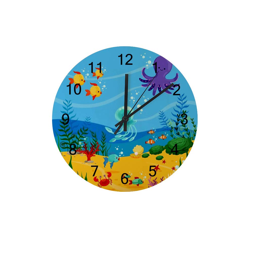 Horloge murale en bois ronde à pile pour remplacer votre pendule bruyante