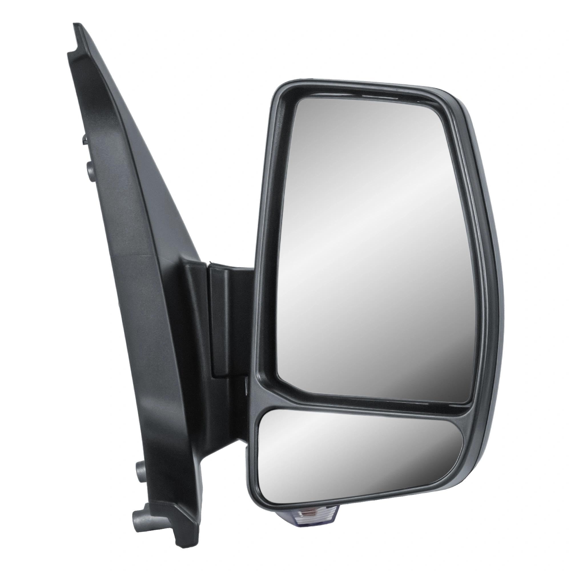 Specchietto retrovisore destro elettrico e riscaldabile per Ford Transit Custom/Tourneo Custom V362 2012-2023 - con luce lampeggiante e cappuccio testurizzato, lato passeggero
