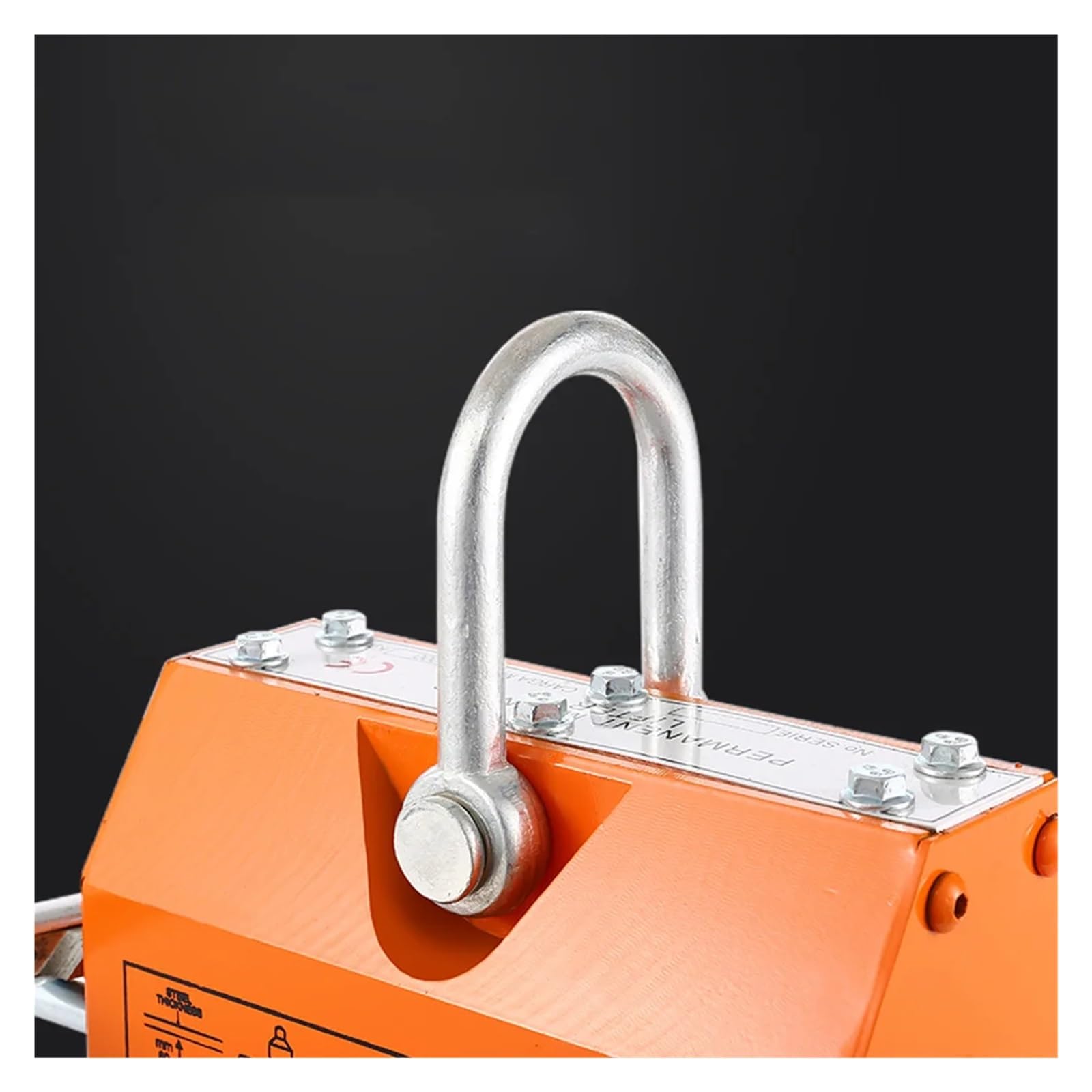 Permanentmagnet-Kran-Magnetheber, 400 kg, Hochleistungs-Stahlkran-Hebemagnet, industrielles Magnetfutter Für Heimwerker-Anfänger
