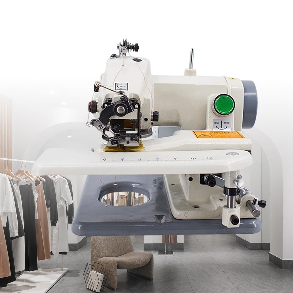 Máquina Dobladillo Punto Ciego,Máquina Coser Y Bordar Portátil,Velocidad 1200 RPM,Paso Aguja 3-8 Mm,Desde Telas Finas hasta Gruesas,para Pantalones Y Costura