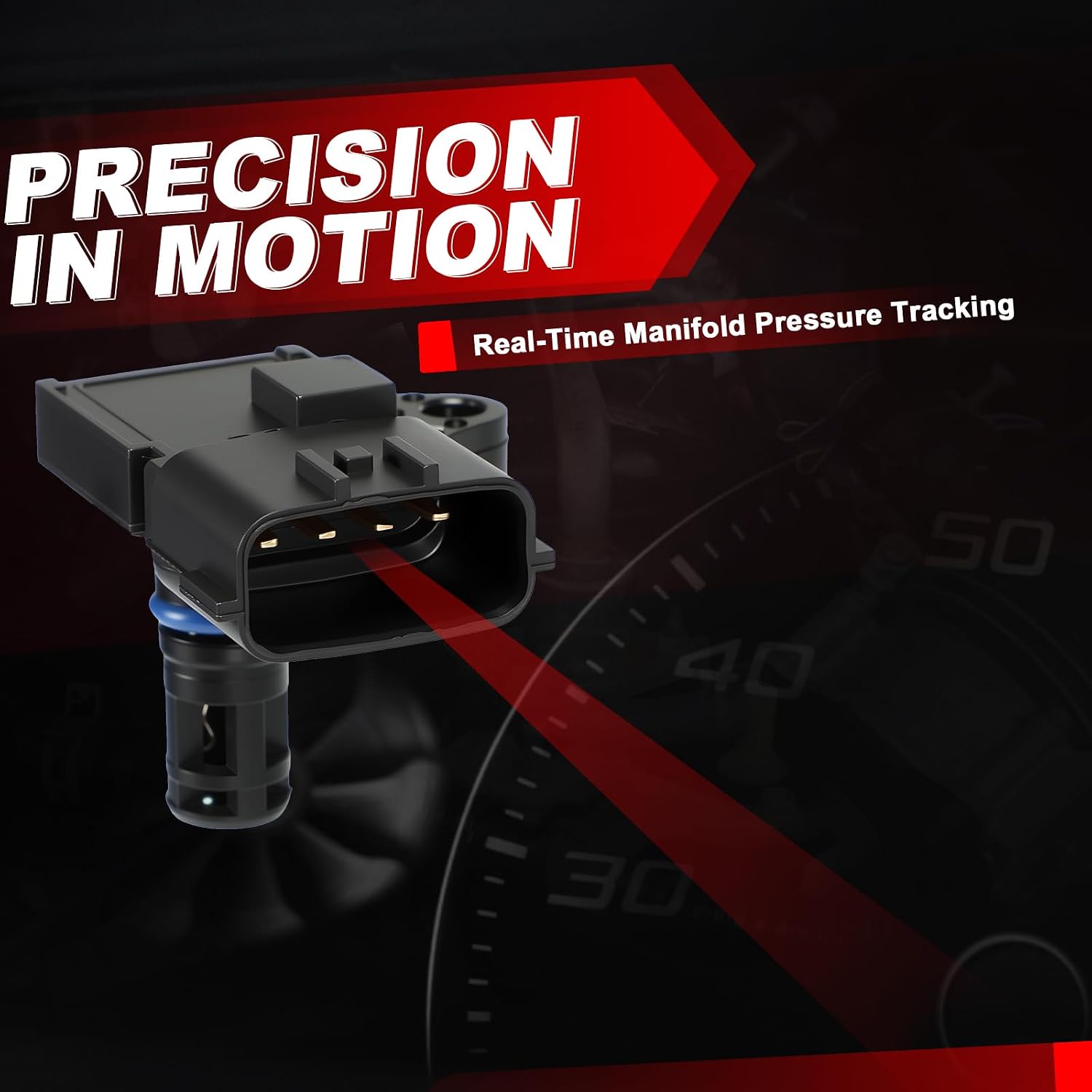 MAP Sensor Manifold Absolute Pressure: 1904-486826 Compatible with Ram 2500/3500 2008-2020 L6 6.7L, 4500/5500 2008-2018 L6 6.7L