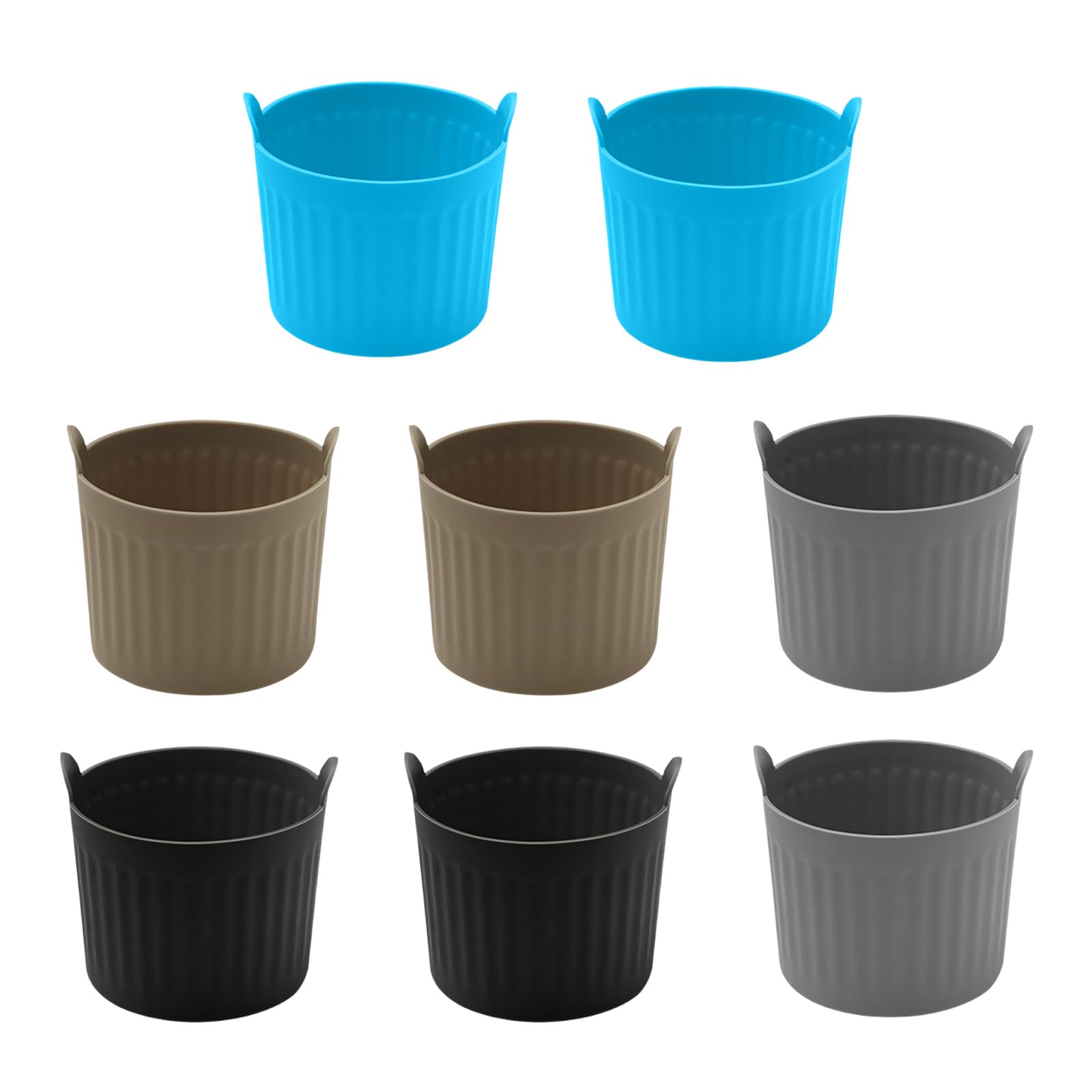 PANGBOER Flexible Silicone Baking Cups for Muffins Cupcakes Eggs Tarts and Puddings Efficient Nonstick Cake Molds Baking Silicone Muffins