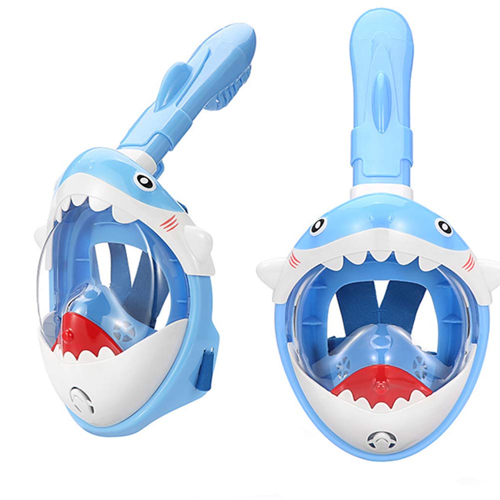 Máscara de Snorkel de Cara Completa Premium para Niños con Dry-Top para Proteger la Cara bajo el Agua