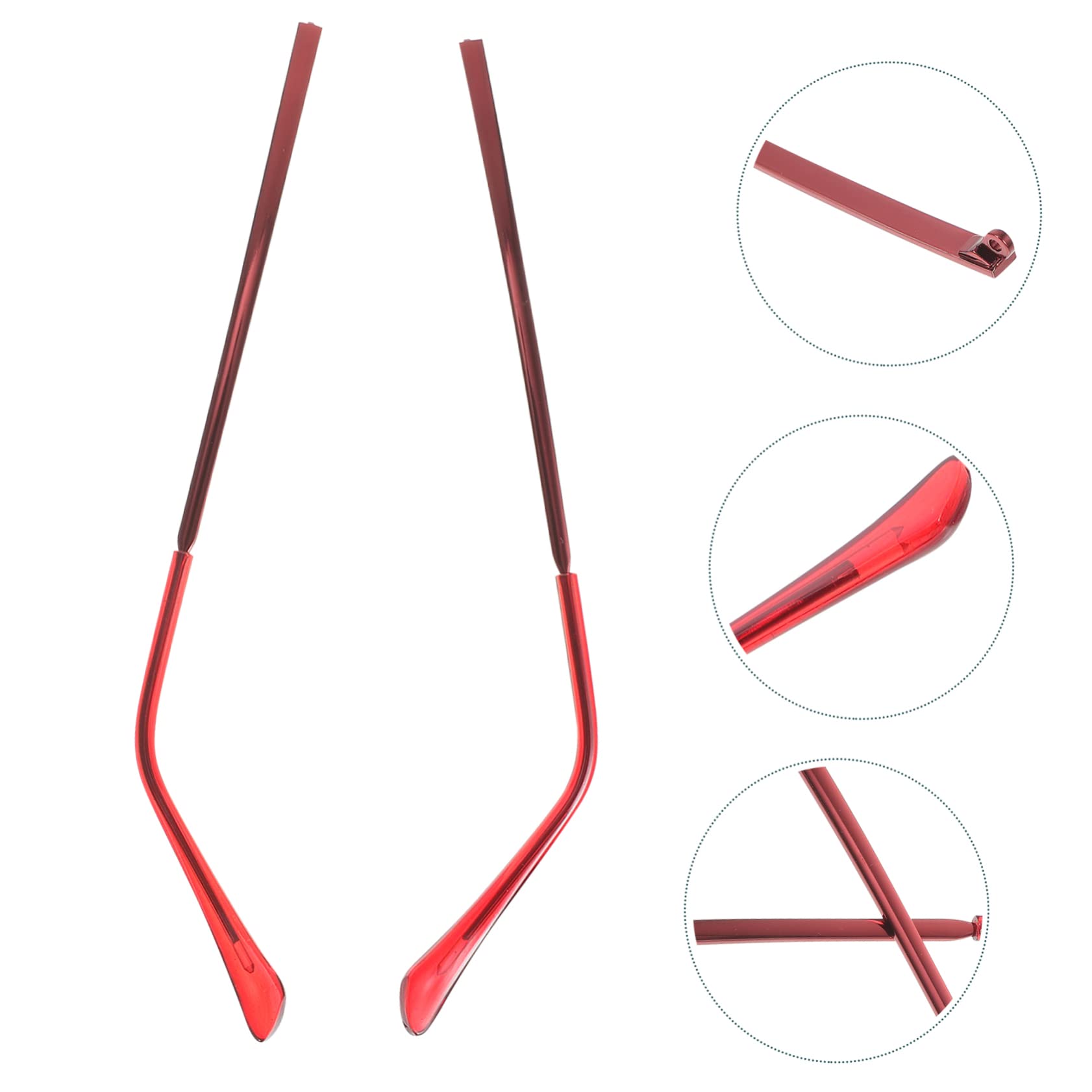 Healeved 5paare Ersatzbügel Für Brillen Universelle Metallbügel Weinrot Rutschfeste Brillenarme Installieren Für Brillen Und Sonnenbrillen