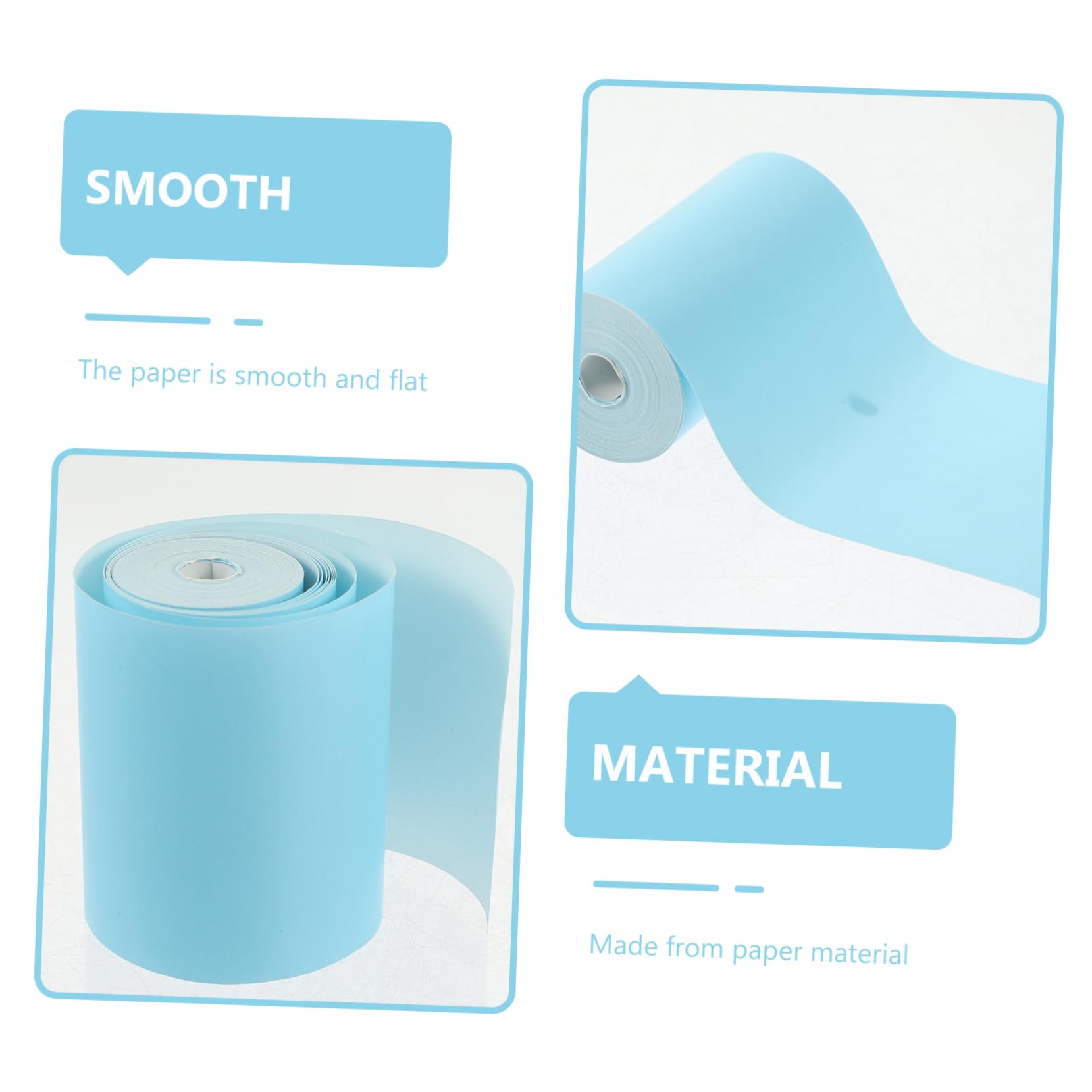 GRIRIW Thermal Paper Rolls 4 Rolls Cash Paper Rolls Multipurpose Thermal Printing Paper 5.7 * 3 Blue Roll