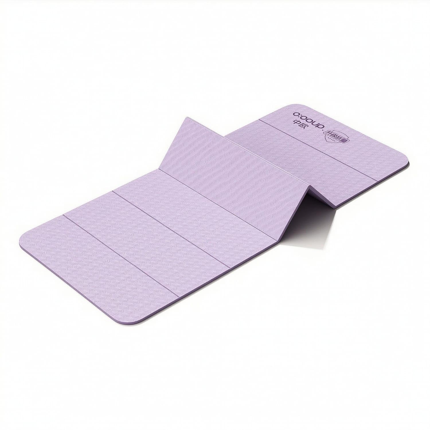 Space-Saving Foldable Fitness Mat Portable Folding Fitness Mat Textured Non-Slip for Beginners, Home Workouts, Stretching, Travel, Purple, 185 * 61cm 8MM-image-20