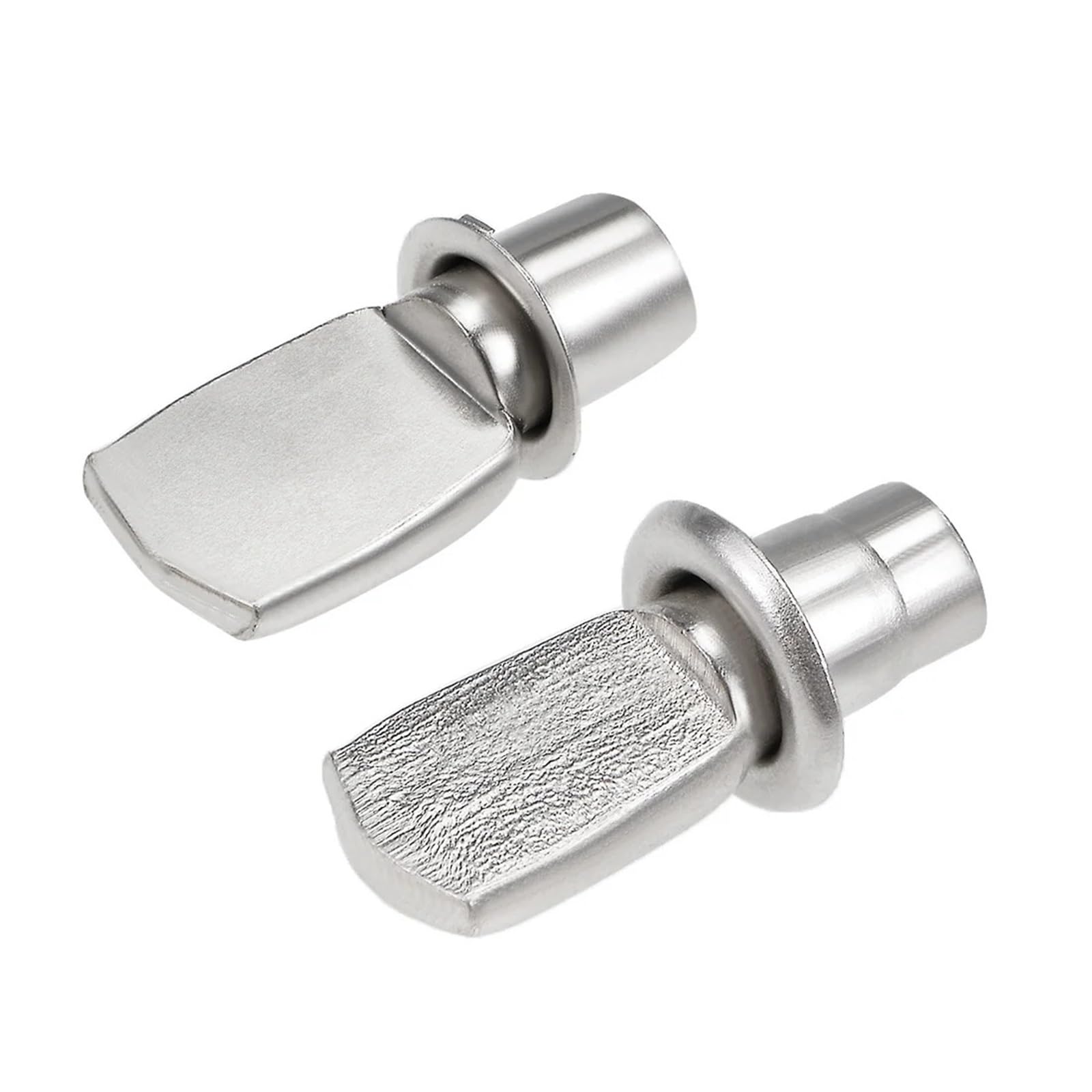 Qvorlth One Color Shelf Bracket Pegs 100Pcs 5X19mm 7X25mm Nickel Plated Flat Spoon Shape With Nut