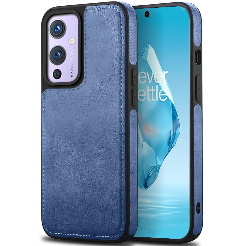 KARWAN®️ Genuine Leather Finish Oneplus 9 Back Cover Case |Shockproof Design |Raised Edges for Camera & Screen Protection |Super Soft - Touch |Leather Case for Oneplus 9(Blue) (B0CTK92YF5) Amazon Price History, Amazon Price Tracker