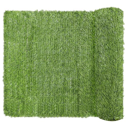 Coradoma Künstliche Hecke Sichtschutz in 5 Größen | 115x300cm | Ideale Sichtschutzmatte für Balkon, Garten und Terrasse | natürlicher Zaun Sichtschutz Balkonsichtschutz Lärmschutz Windschutz