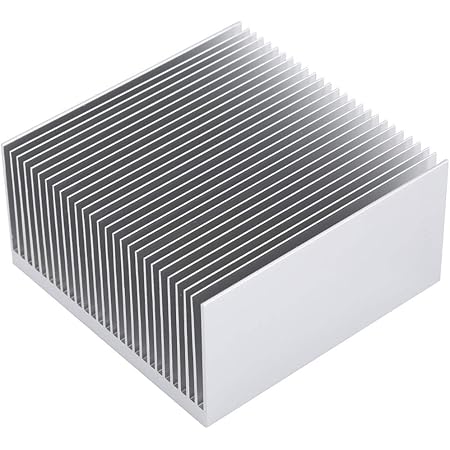 Awxlumv Large Aluminum Heatsink 69 x 69 x 36mm / 2.71" x2.71" x 1.41" Peltier Heat Sink Cooling 27 Fin Radiator GPU Backplate Heatsink for IC Module, PC Computer, Led, PCB