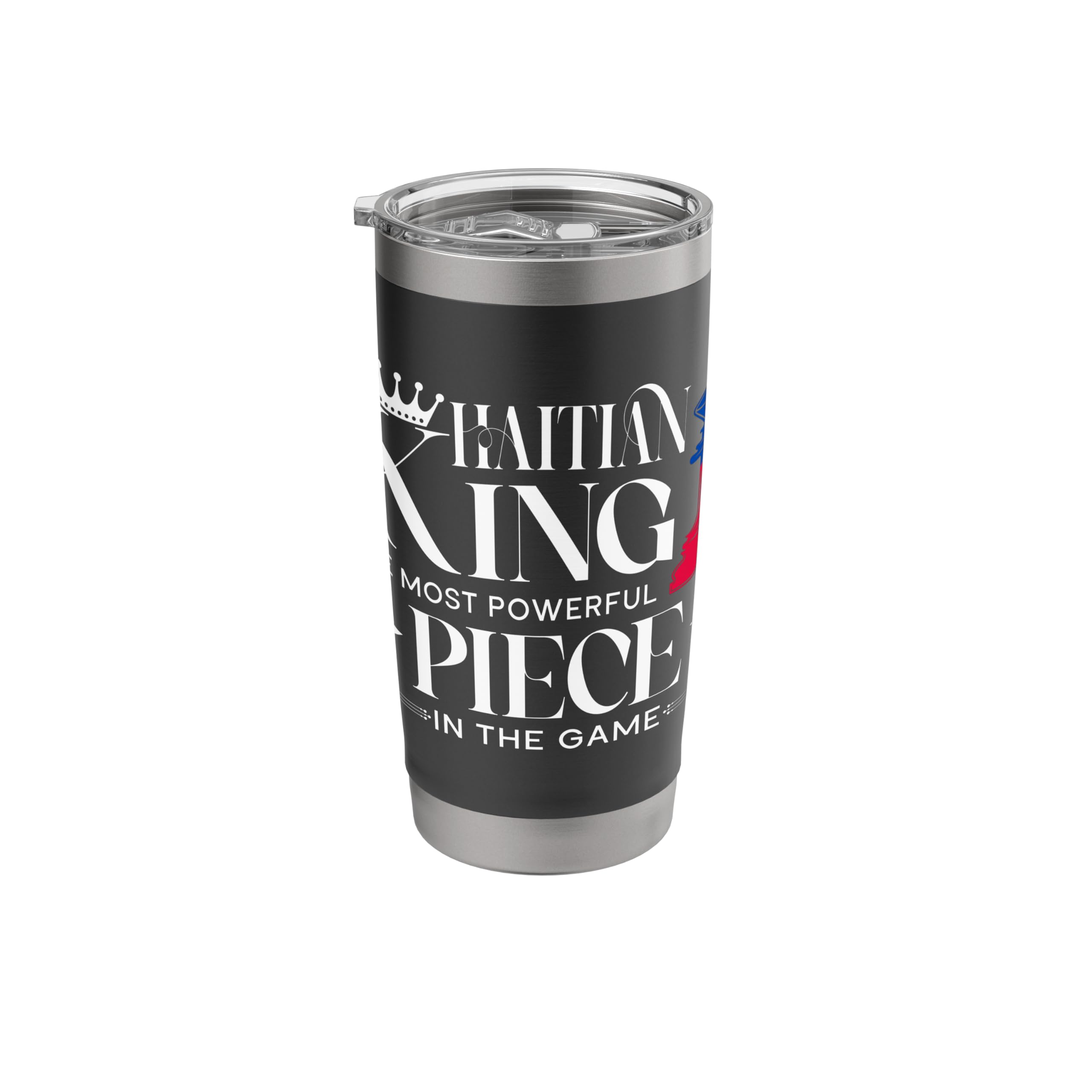 Haitian King Most Powerful Piece In The Game Chess Haiti Stainless Steel Insulated Tumbler