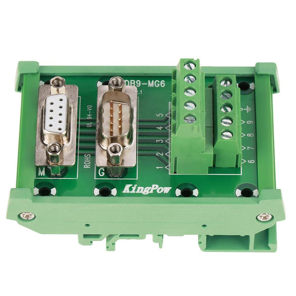 Connettore D-Sub DB9 Maschio Femmina con Interfaccia per Montaggio su Guida DIN, Ottimo per Applicazioni Elettroniche