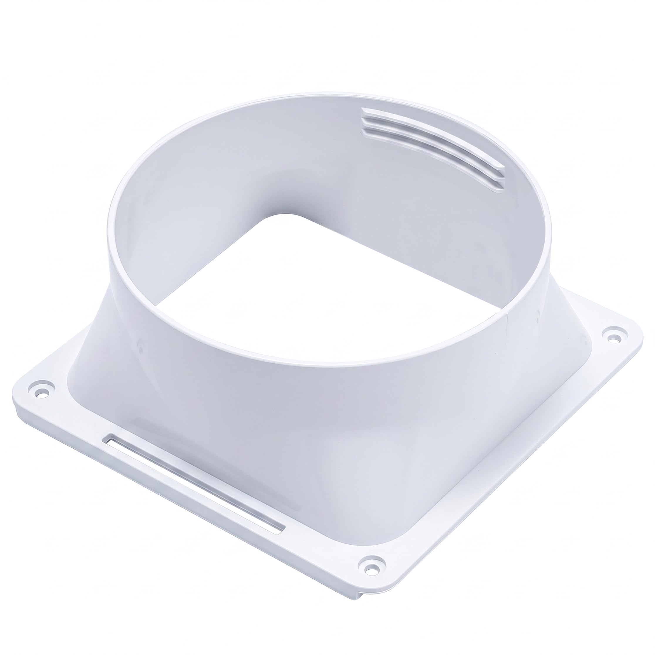 BeVistoso 5.9 Inch Portable Air Conditioner Exhaust Hose Coupler for AC, White, 5.91 Inch, Twist Lock Connection Portable AC Hose Adapter