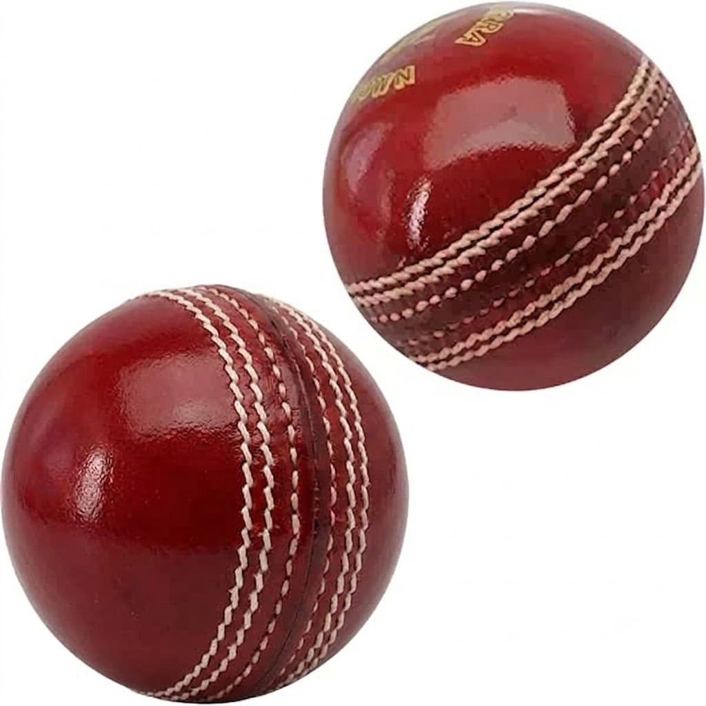 Benstar Sports White Cricket Leather Ball Pack of 2-image-35