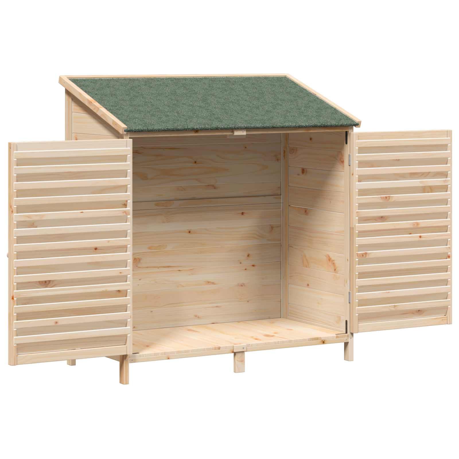 vidaXL Shed ogrodowy naturalny 106 x 56 x 113,5 cm Drewno Świerkowe