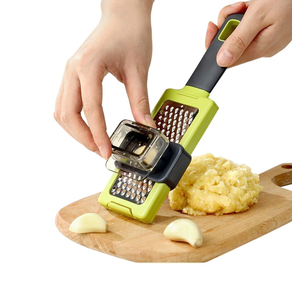 Uck-Kit 1Pcs Garlic Grater, Grater Ideal For Gingers, Garlic, Hand Grater Sharp Wide Stainless Steel, Dishwasher Safe, Soft Handle,