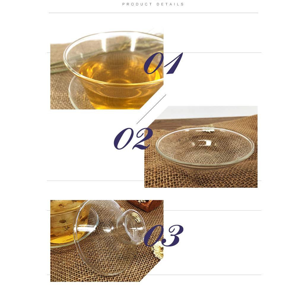 Mozentea Gaiwan Tea Set, 150ml Glass, Traditional Chinese Kung Fu Ceremony - Image 4