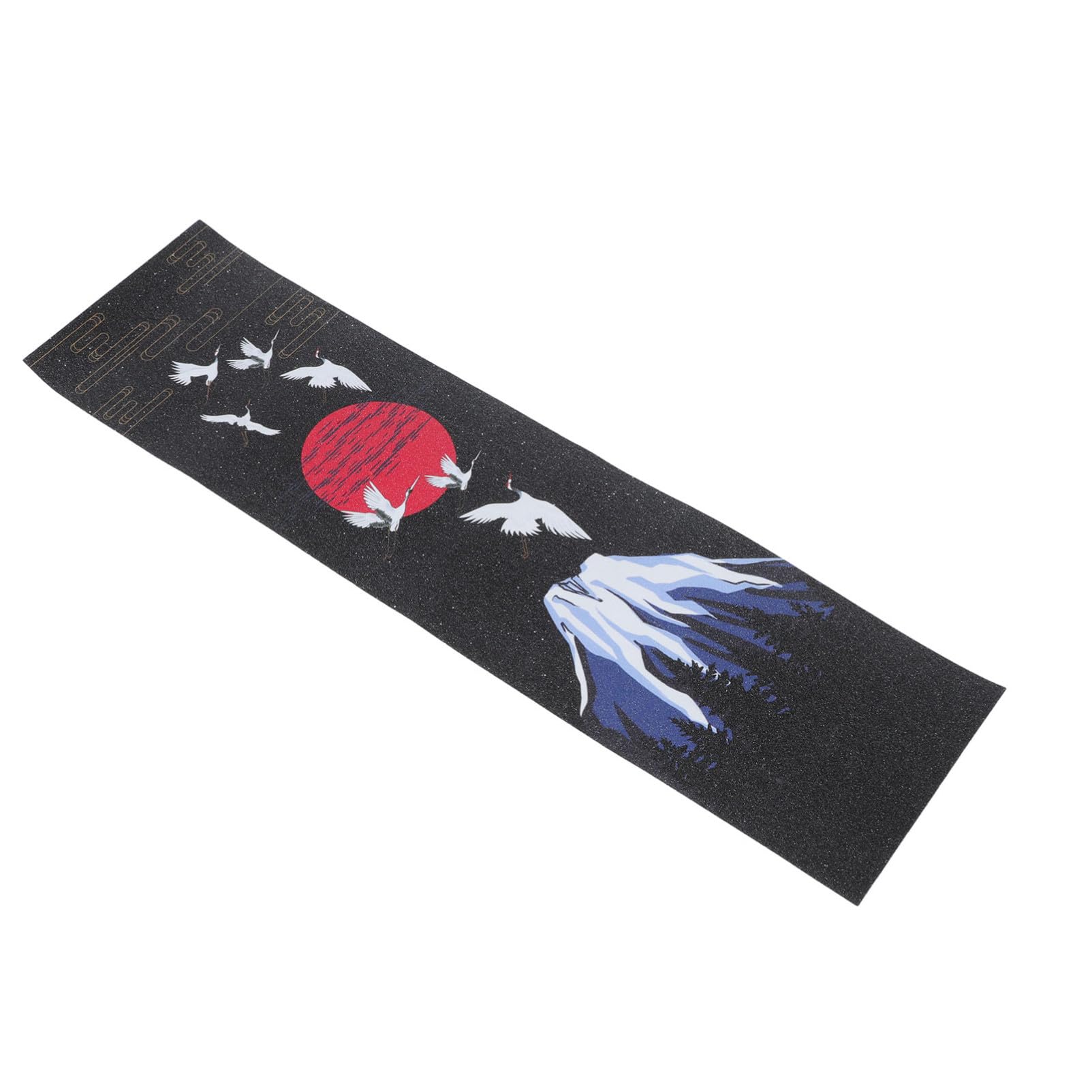 SOPOTUTU Waterproof Skateboard Grip Tape Sheet Sandpaper Texture Anti-Slip Longboard Decorative Sticker for Skateboarding Sports and Outdoor Use
