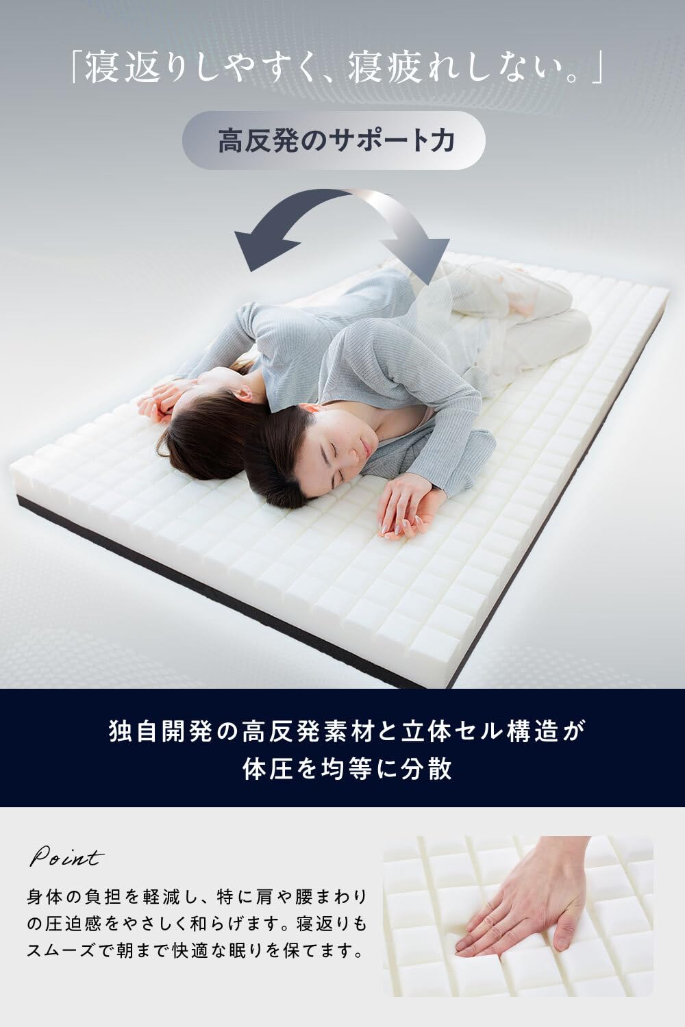 Amazon｜HUGMIN® ハグミン マットレス 【 高反発 シングル 硬め