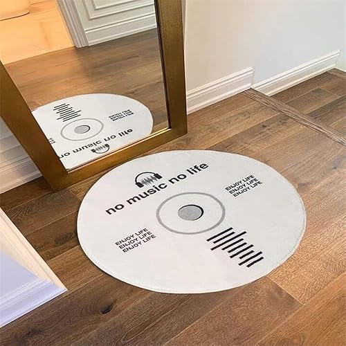 Tapete creativo de baño con disco de CD, antideslizante, lavable, absorbente, tapete de baño súper suave para decoración de entrada, absorción de Tapete creativo de baño con disco de CD, antideslizante, lavable, absorbente, tapete de baño súper suave para decoración de entrada, absorción de