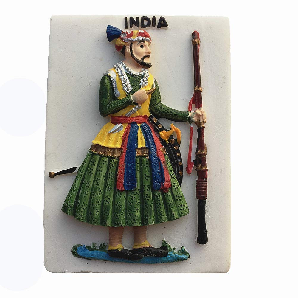 Muyu Magnet Souvenir India 3D Fridge Travel Gift, Home Kitchen Decoration ic Sticker India Refrigerator Collection