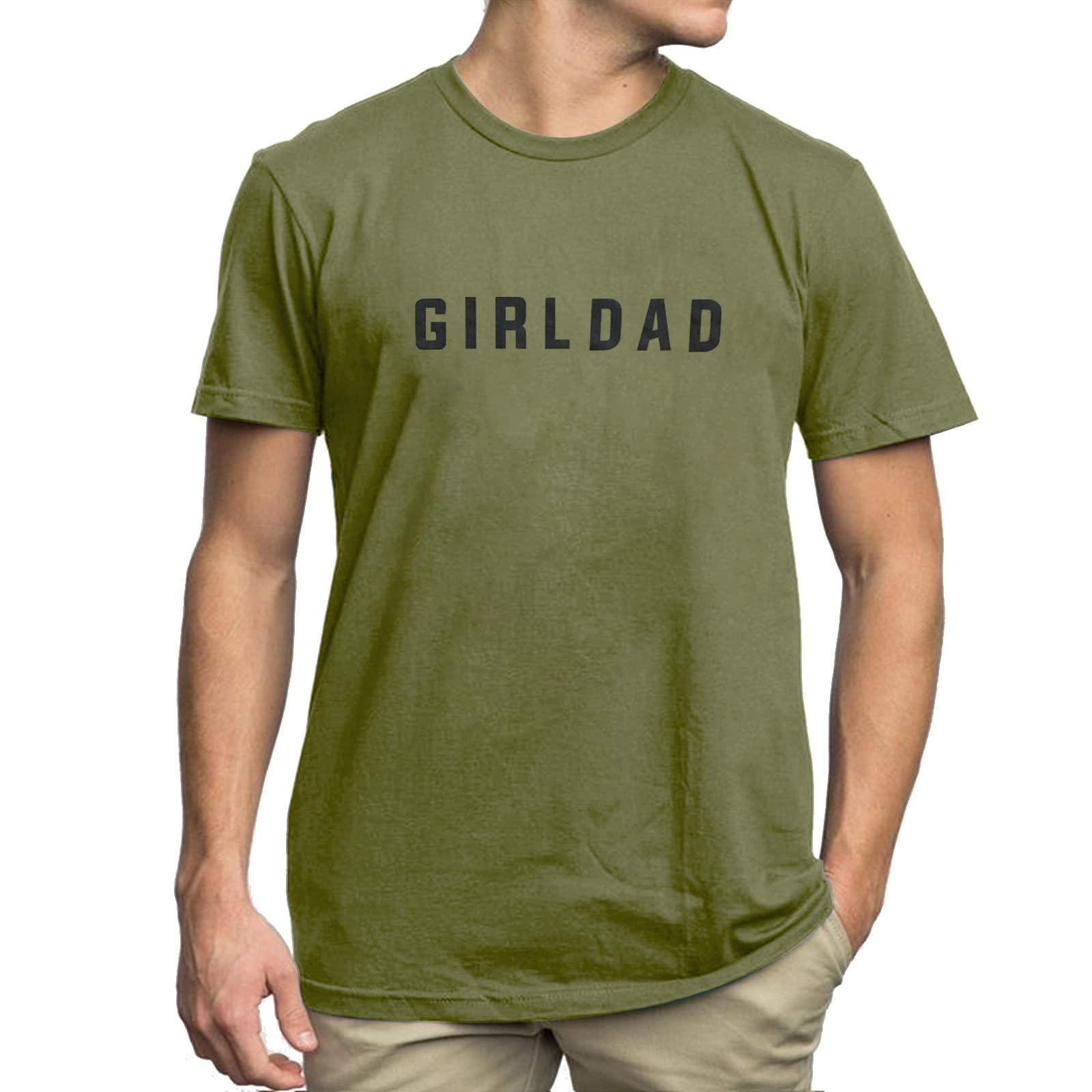 Tewmeu Girl Dad Shirt for Men Best T Shirt Gift for Daddy I Keep All My Father Jokes in A Dad-A-Base Shirt