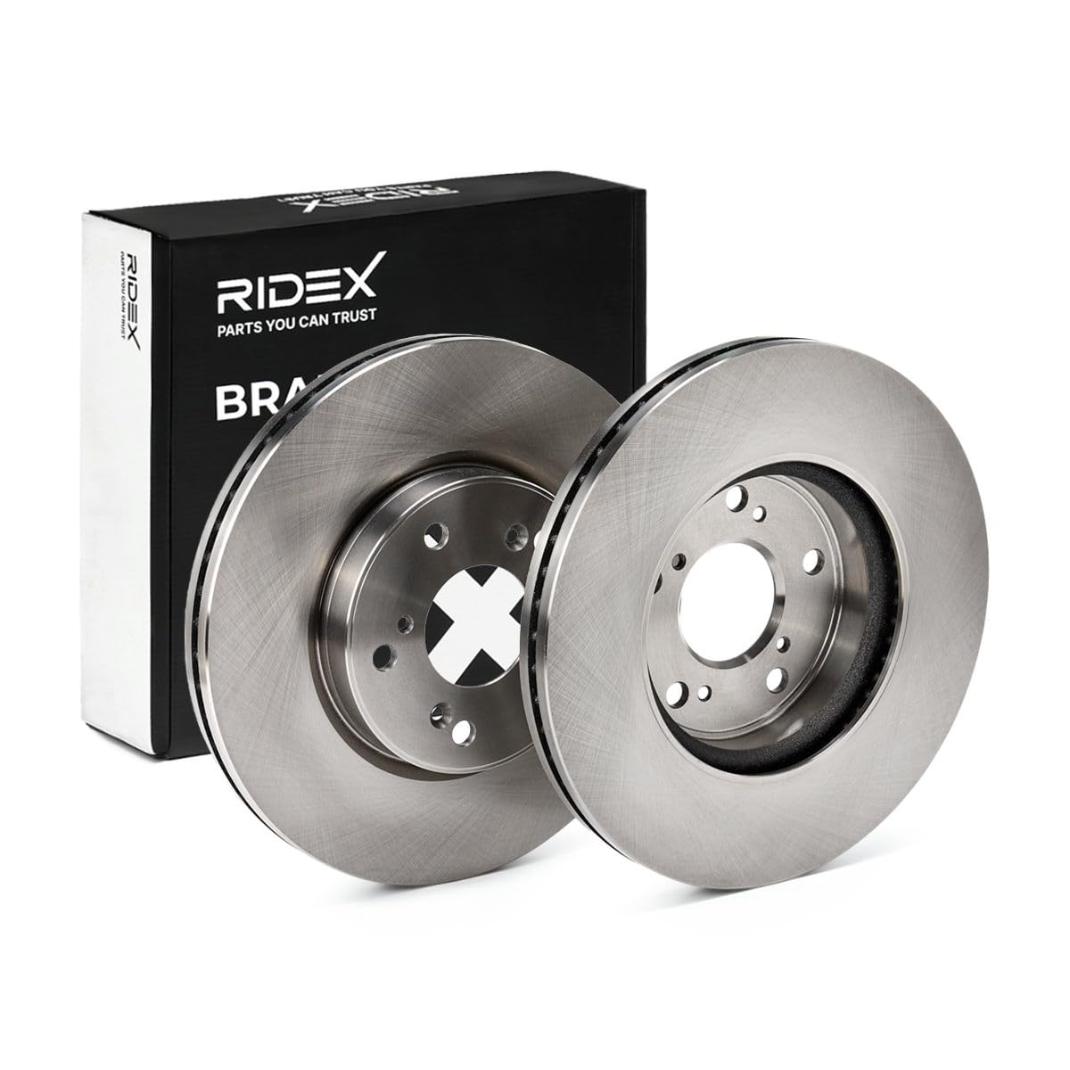 RIDEX 82B2435 2x Disco freno Anteriore senza viti/bulloni Compatibilità con HONDA HR-V RU