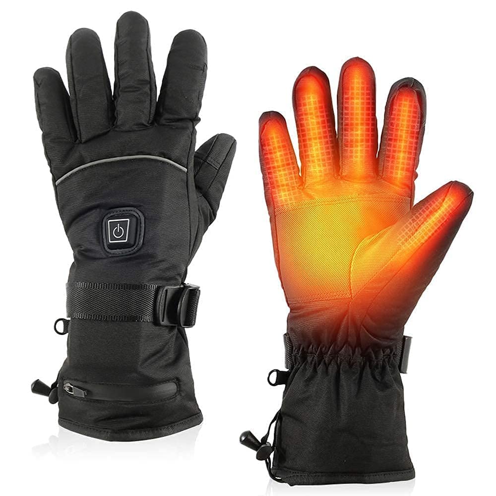 Gants chauffants électriques hiver pour homme et femme avec écran tactile