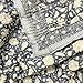 Florenze King Size Blue Floral Throw Blanket - Handmade Reversible Cotton Quilt, Indian Block Print Bedspread, Boho Coverlet for Couch, Sofa & Bed (Indigo Blue, King 108