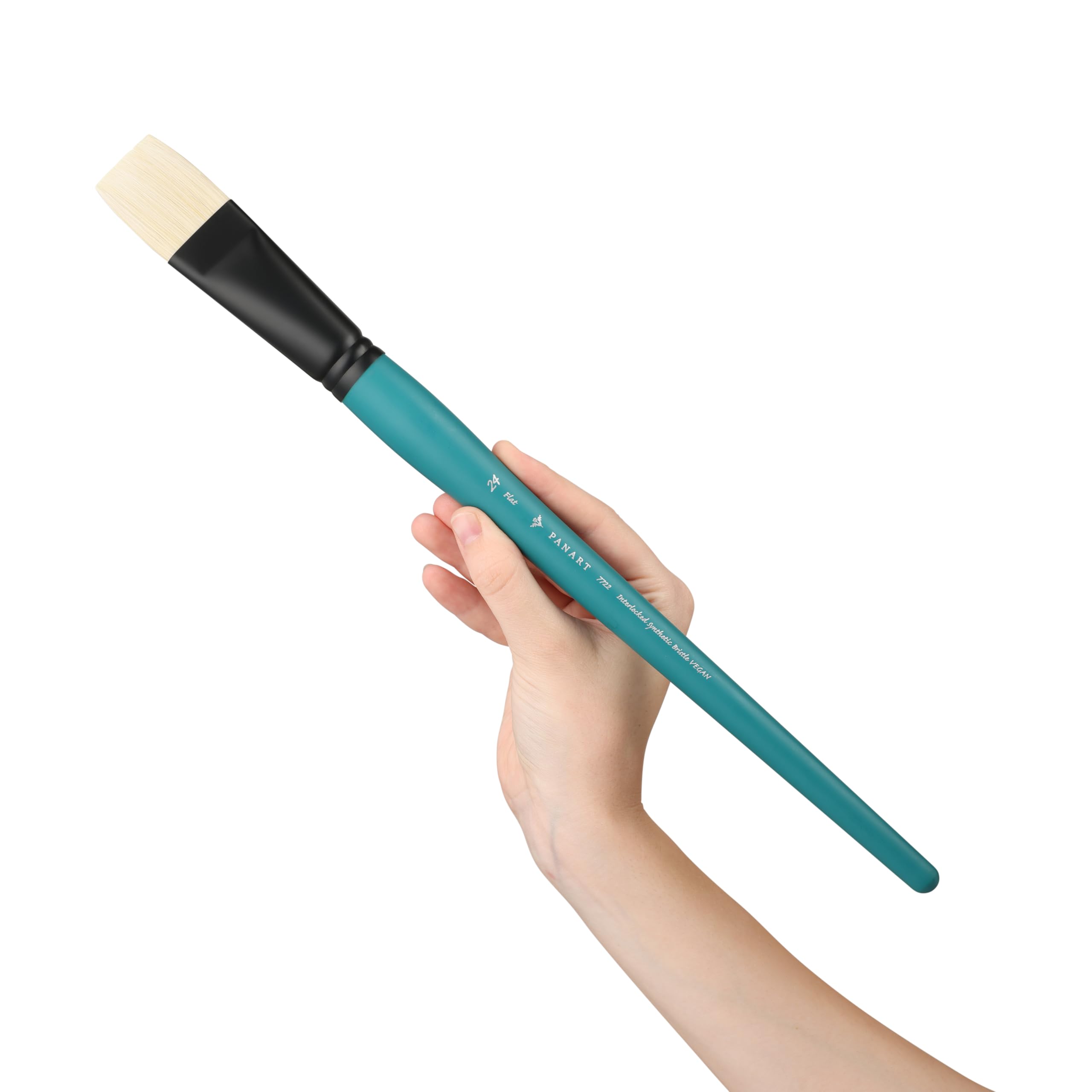 Pan Art Bristle Flat No. 24, Detail & Wash Brush for Oil Paints - Image 3