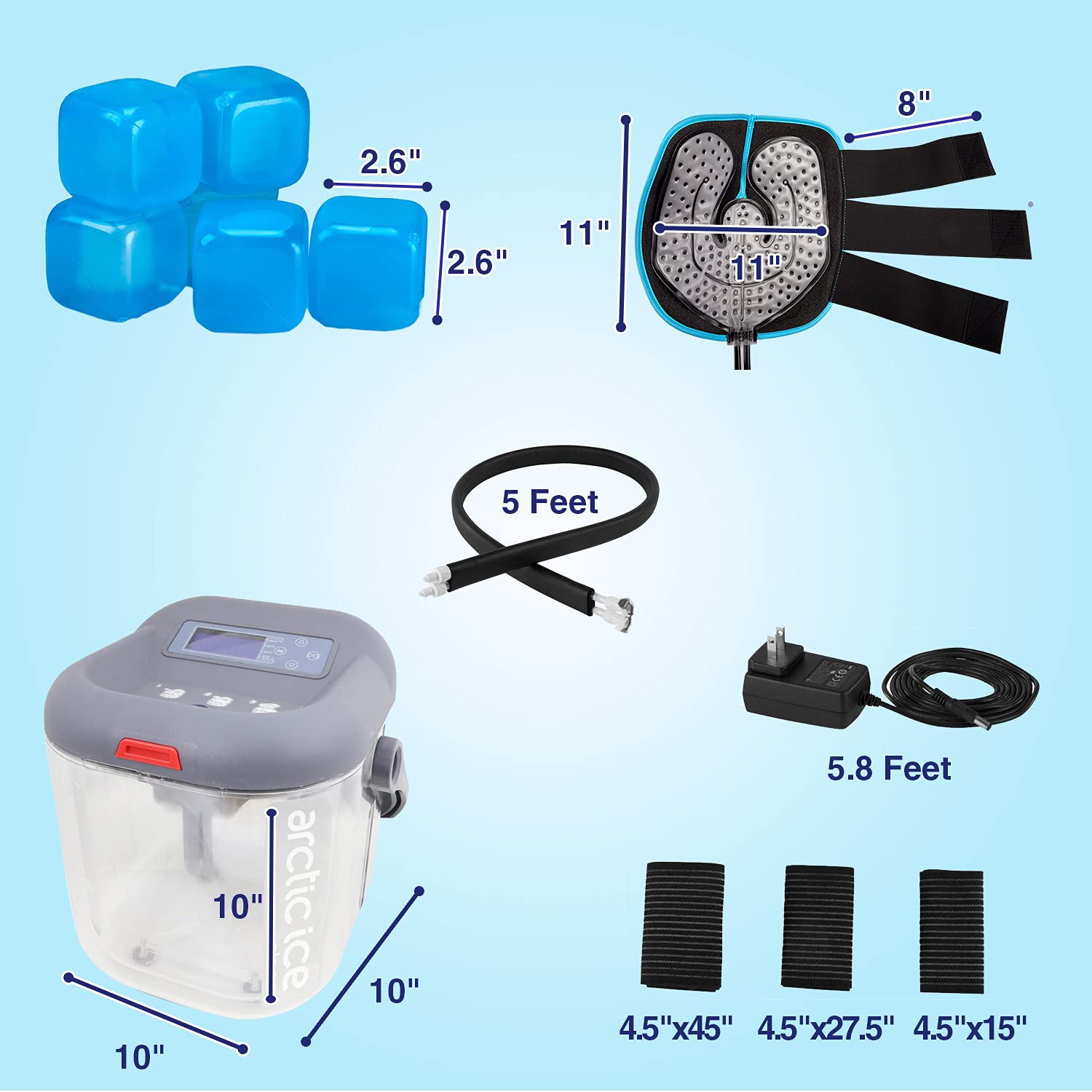 Circulating Cold Water Therapy Kit by Arctic Ice Clear Ice