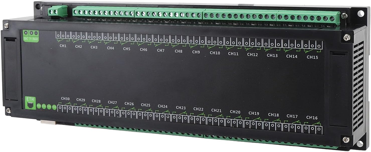 PoE Ethernet Relay Module, Ethernet Relay Module for Modbus RTU Protocol, 30 Channel PoE Port Relay Controller Board with Various Isolation and Protective Circuits