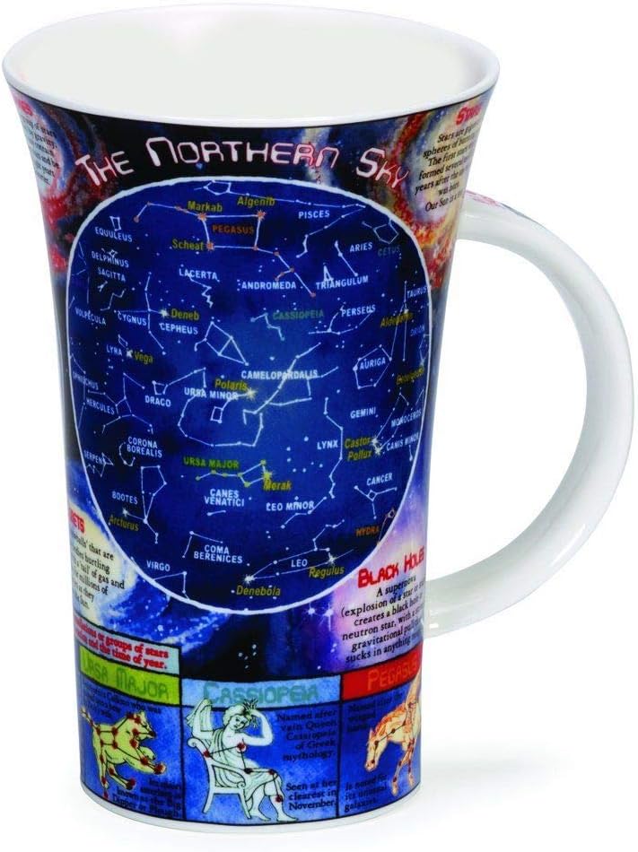 Glencoe Fine China Educational NIGHT SKY Mug Cup 500ml