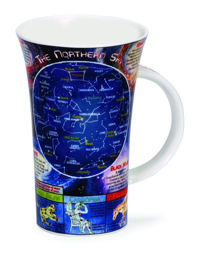 Dunoon Glencoe Fine China Educational NIGHT SKY Mug Cup 500ml